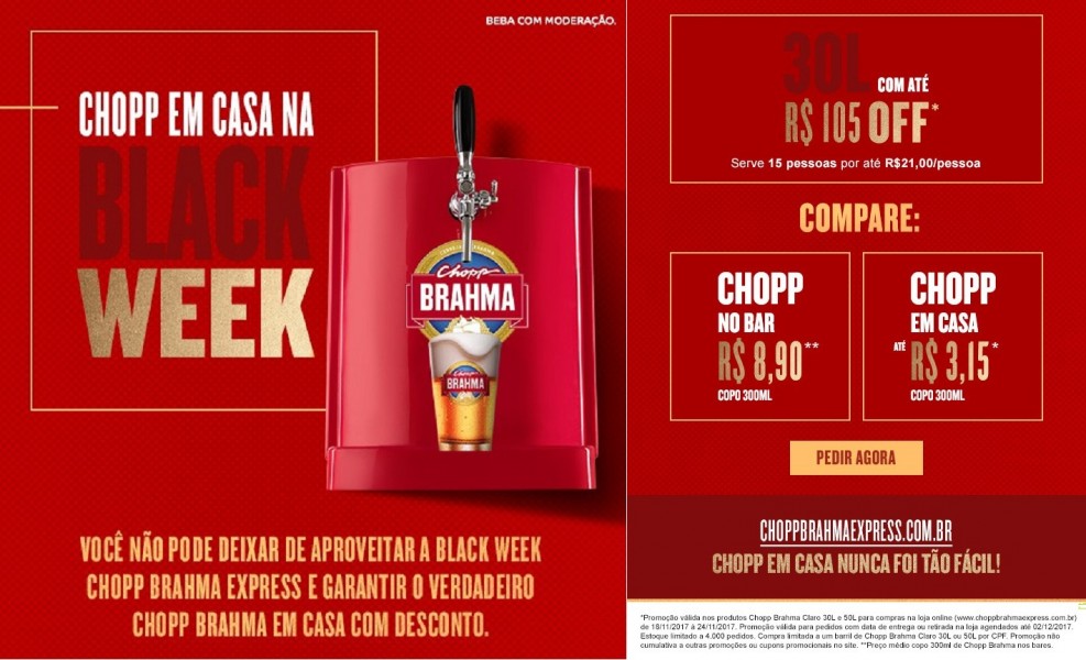 Black Week chopp Brahma Express 