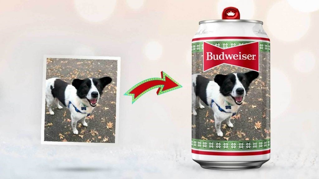 No Natal, Budweiser personaliza latas com pets de consumidores
