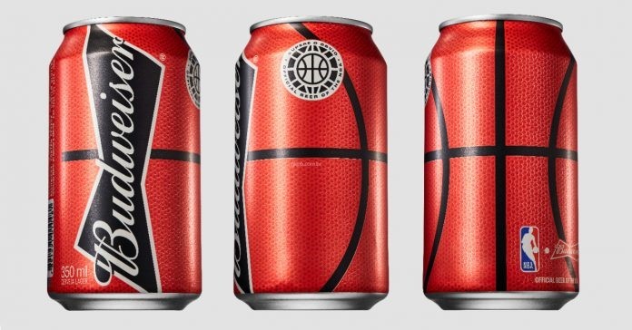 Budweiser lança latas inspiradas em bola de basquete