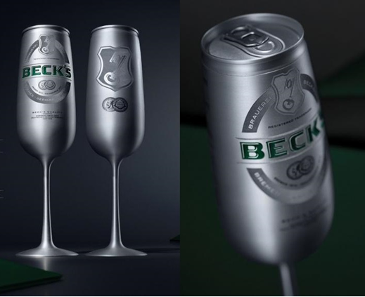 Beck’s lança cerveja em taça de alumínio